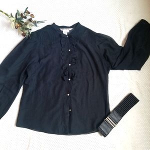 Max Studio Black Blouse L